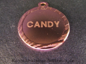 gravierte Hundemarken in Bronze mit Ihrer Gravur